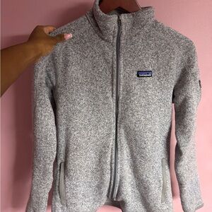 Patagonia Light Gray Fleece Jacket